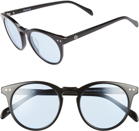 Oxford 49mm Sunglasses - Black/ Arctic Blue