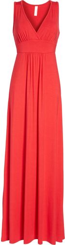 Loveappella V-Neck Jersey Maxi Dress