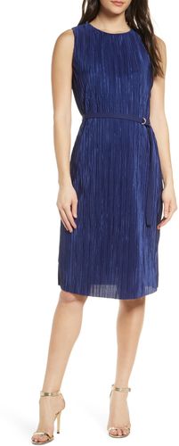 Sam Edelman Belted Plissé Shift Dress at Nordstrom Rack