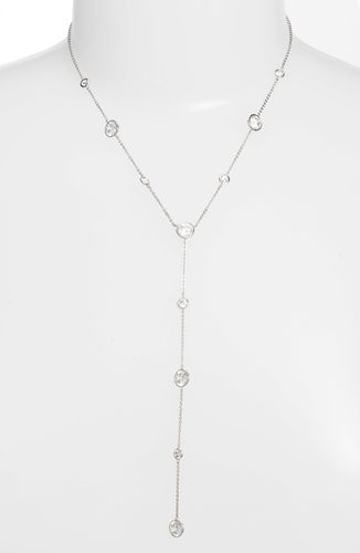 Bezel Stone Station Y-Necklace