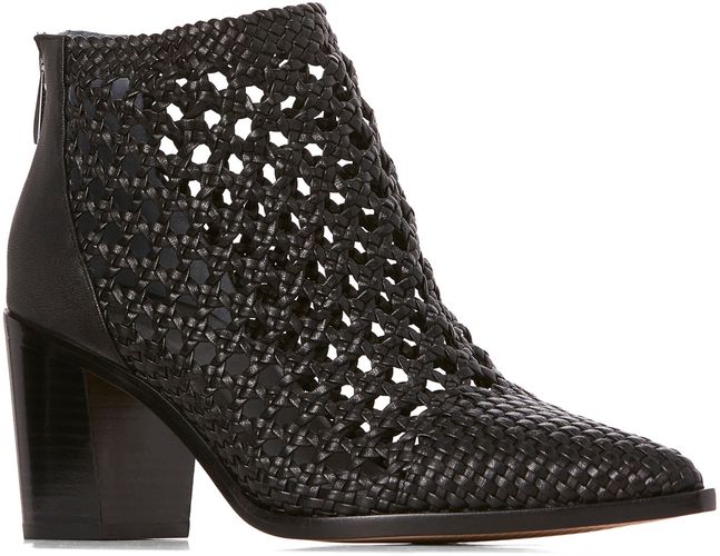 Lilah Woven Leather Bootie