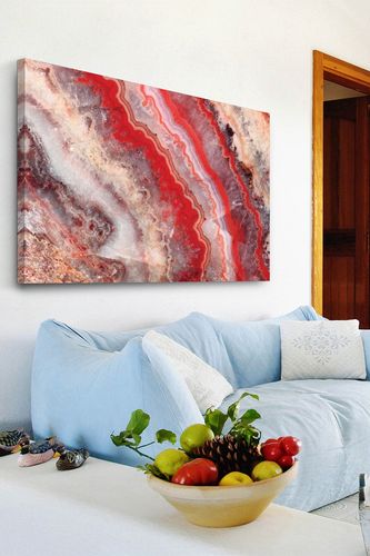 Marmont Hill Inc. Red Rhodochrosite Painting Print on Wrapped Canvas - 45"x30" at Nordstrom Rack
