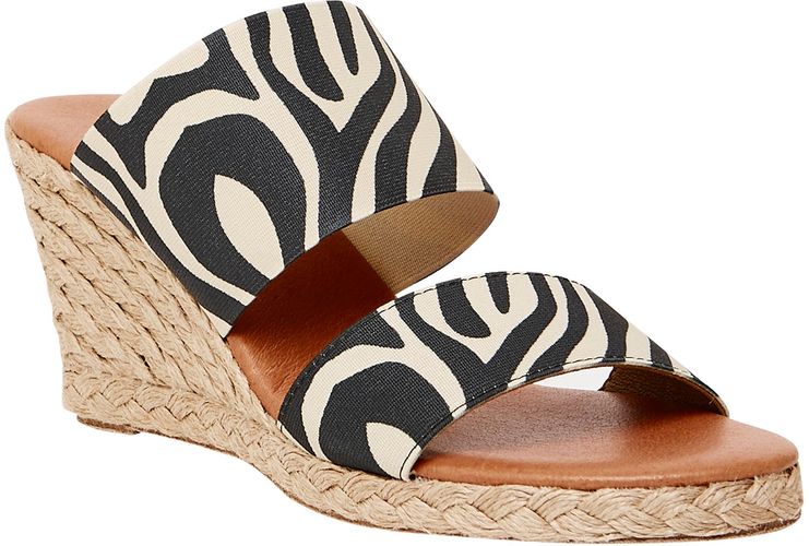 Amalia Strappy Espadrille Wedge Slide Sandal