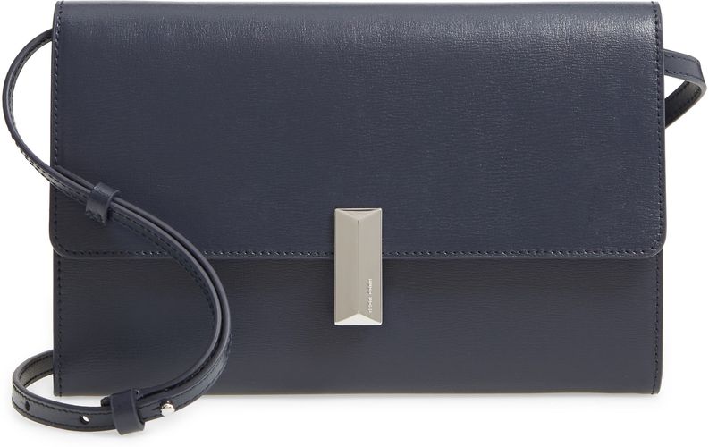 Nathalie Leather Crossbody Bag - Blue