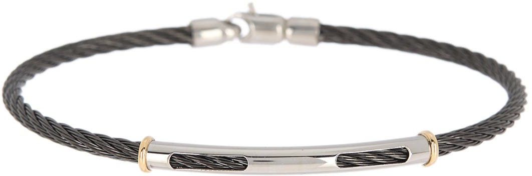 ALOR 18K Yellow Gold & Stainless Steel Cable Bracelet at Nordstrom Rack