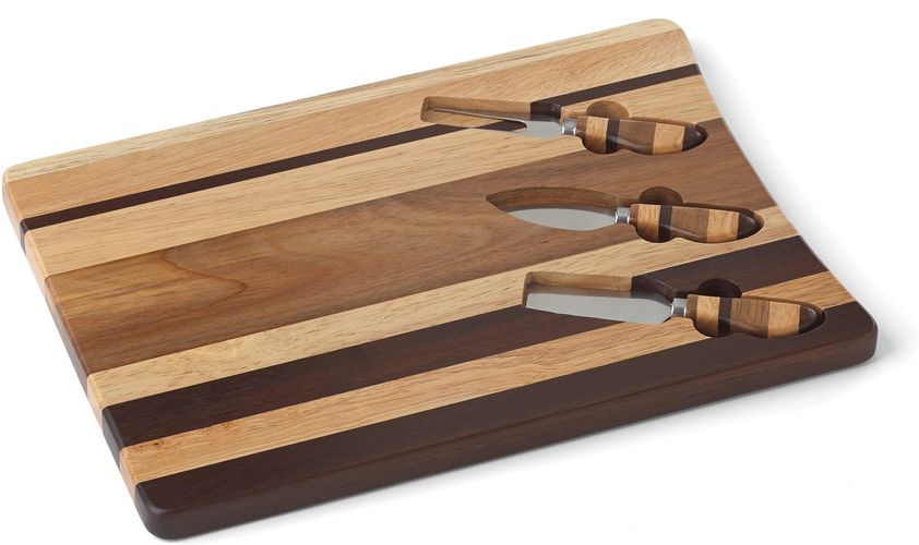 Signy Acacia Wood Cheese Board & Knife Set