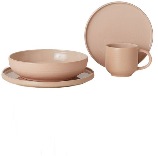 Shaker 4-Piece Place Setting With Low Bowl