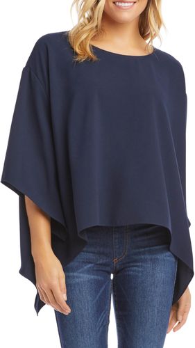 Handkerchief Hem Crepe Top