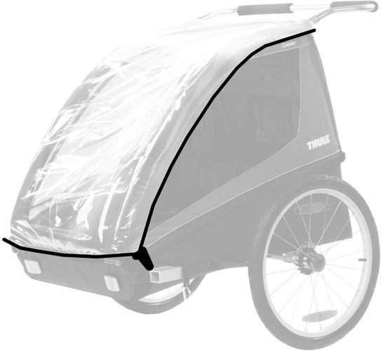 Infant Thule Protective Rain Cover For Coaster/cadence Bike Trailer