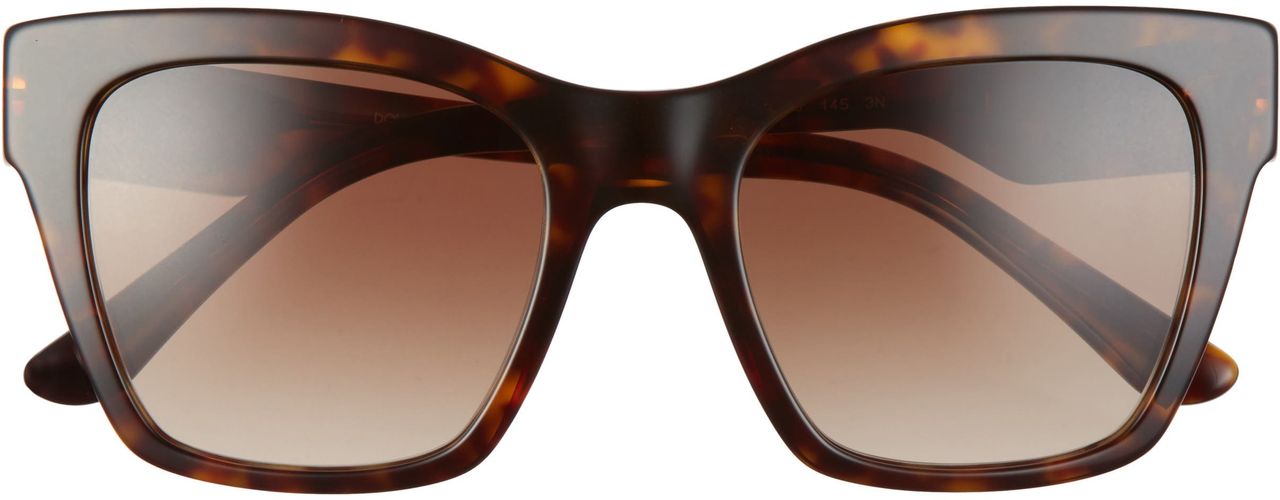 53mm Gradient Cat Eye Sunglasses - Havana/ Brown Gradient