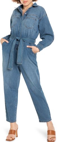 Plus Size Women's Eloquii Long Sleeve Denim Jumpsuit