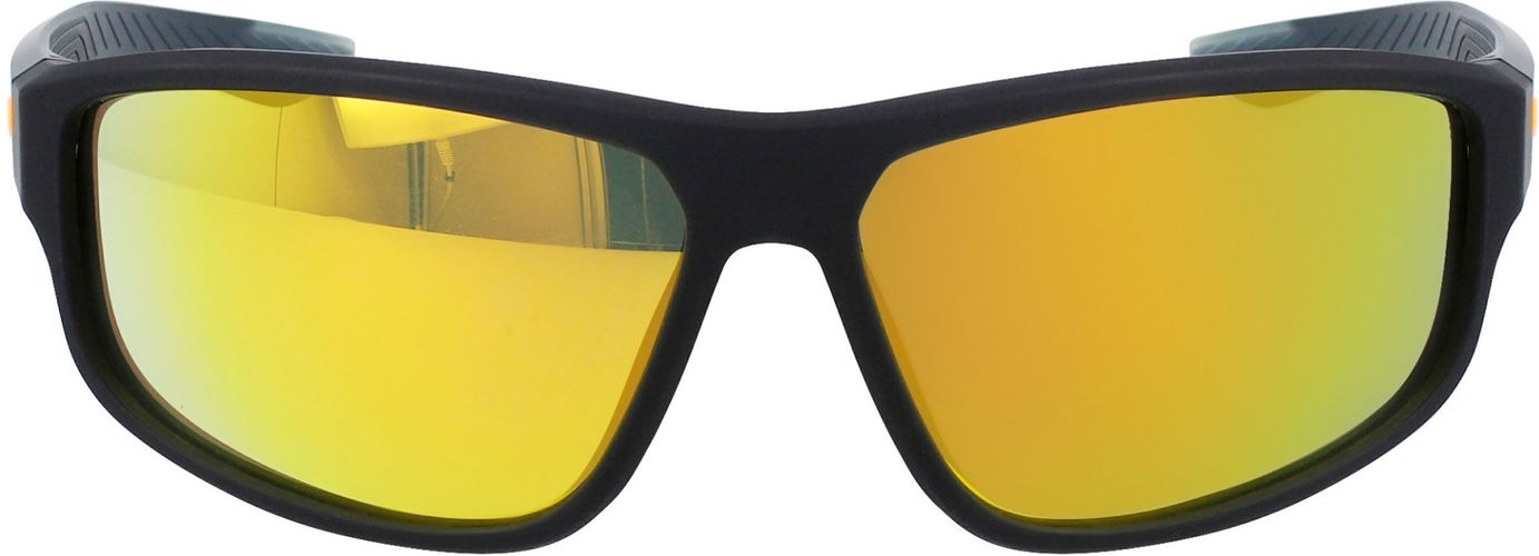 Brazen Fuel 62mm Wraparound Sunglasses - Matte Obsidian / Brown Orange