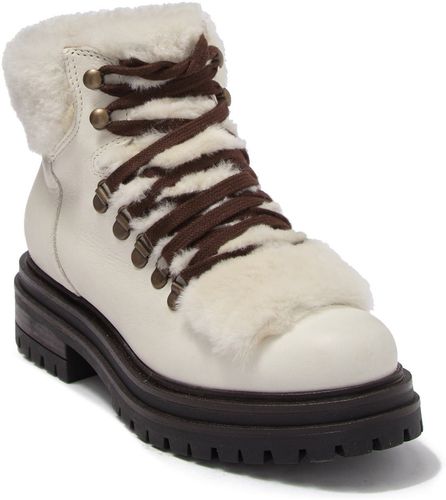 KG by KURT GEIGER Regent Faux Fur Trim Lace Boot at Nordstrom Rack