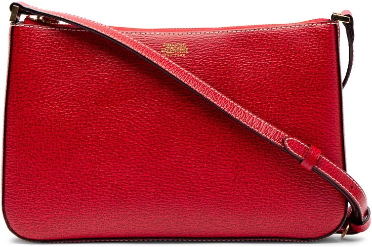 Poppy Leather Shoulder Bag - Red