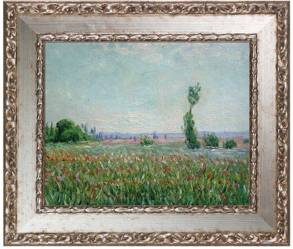 Overstock Art The Fields of Poppies - Framed Oil reproduction of an original painting by Claude Monet at Nordstrom Rack