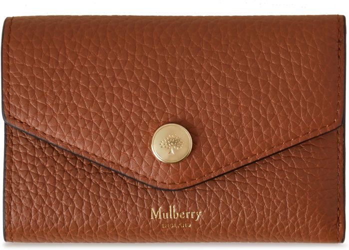 Folded Leather Wallet - Brown