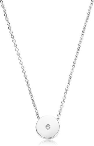 Linear Solo Diamond Pendant Necklace