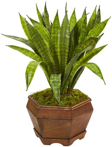 NEARLY NATURAL Sansevieria Artificial Plant in Decorative Planter at Nordstrom Rack