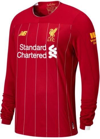 Liverpool FC Home LS Jersey No EPL Patch