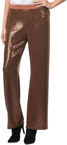 Pantaloni ampi con paillettes