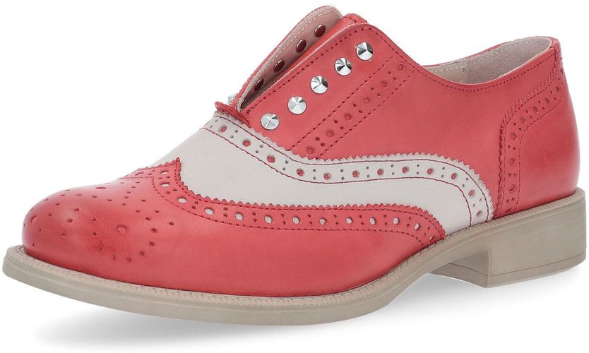 Francesina Oxford in pelle con borchie