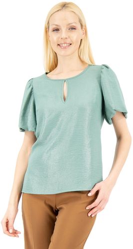 Blusa con manica corta a palloncino