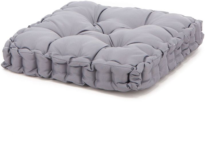 Cuscino quadrato per esterno colore grigio 60x60 cm