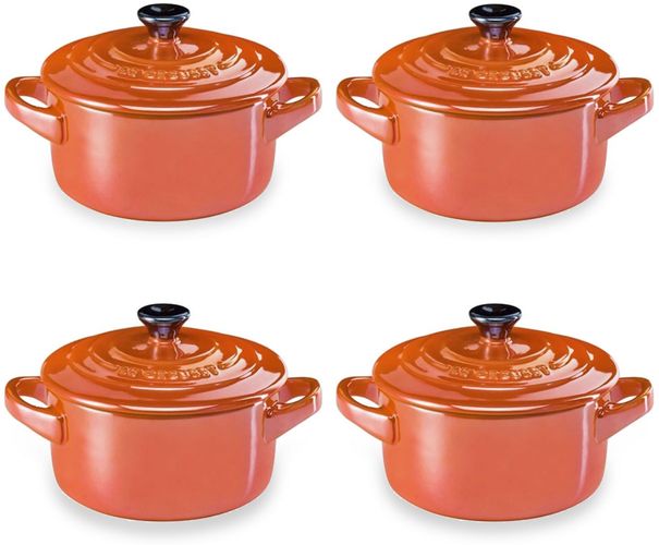 Set 4 mini cocotte rotonde