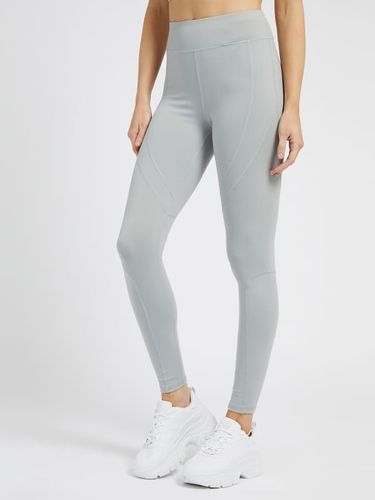 Donna, Leggings Riflettenti, Grigio, Taglia XL