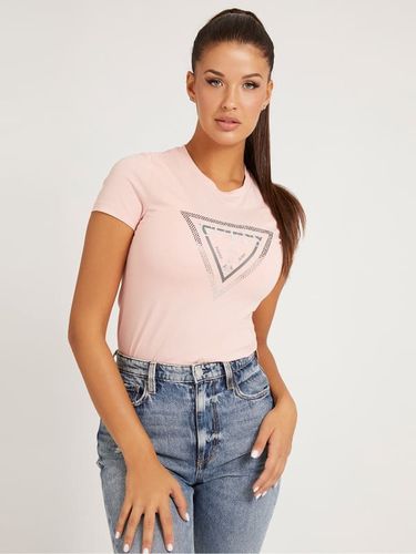Donna, T-Shirt Triangolo Logo , Rosa chiaro, Taglia XL