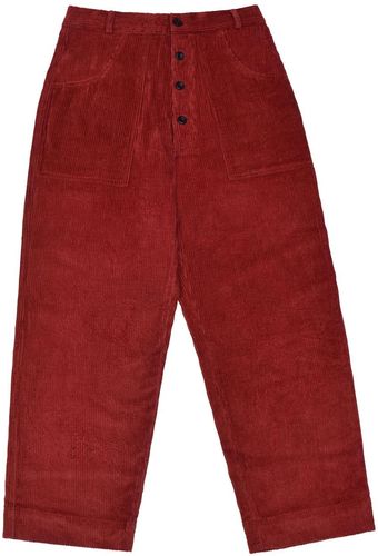 Logjam Men's Trousers - Dark Red Corduroy