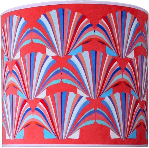 Coral Shell Velvet Lampshade