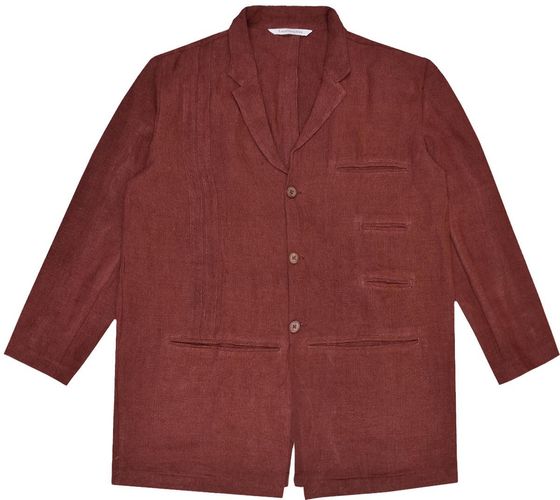 M511 Men's Linen Jacket - Rust Red Linen
