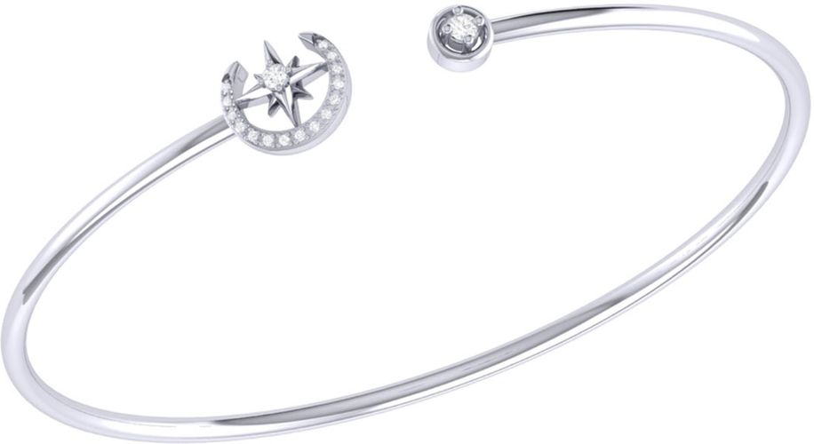 North Star Crescent Cuff In Sterling Silver