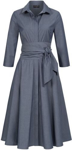 Shirtdress With Tie Belt Blue