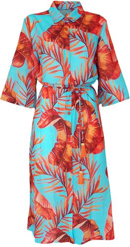 Printed Kimono Dress