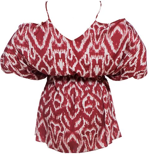 Burgundy Cold Shoulder Mini Dress