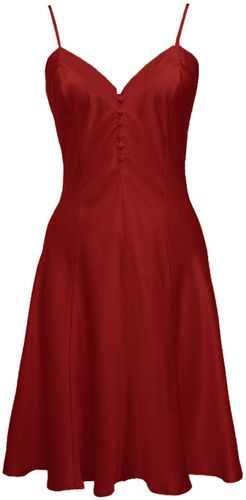 Silk Chemise Dress - Red