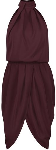 Iconic Burgundy Midi Cocktail Dress