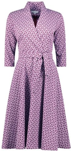 Purple Midi Doreen Dress