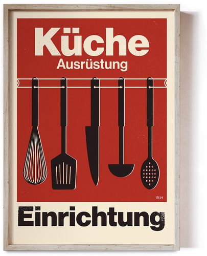 Küche - Modernist Kitchen Poster