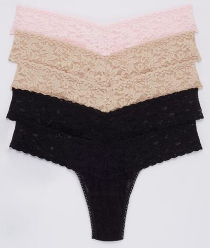 Signature Lace Low Rise Thong 5-Pack