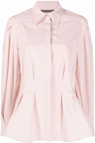 Camicia con maniche gonfie in rosa - donna
