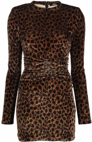 Abito con stampa leopardato- donna