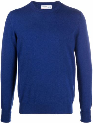 Maglione in maglia fine in blu - uomo