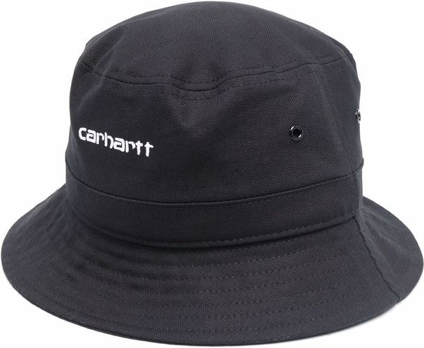 Cappello bucket con logo in nero - uomo
