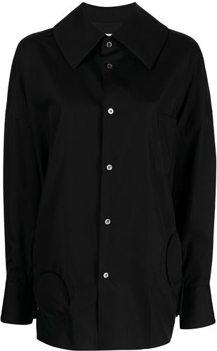 Camicia oversize in nero - donna