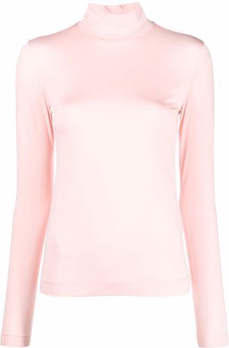 Top a collo alto heyser in rosa - donna