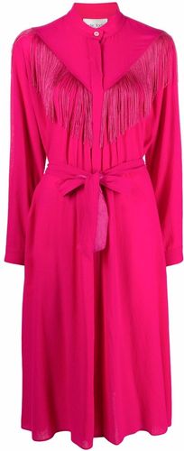 Abito con frange in rosa - donna