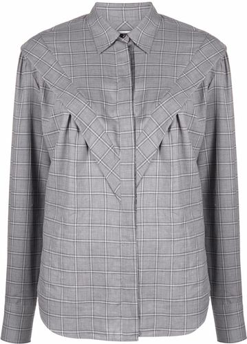 Camicia a quadri in grigio - donna